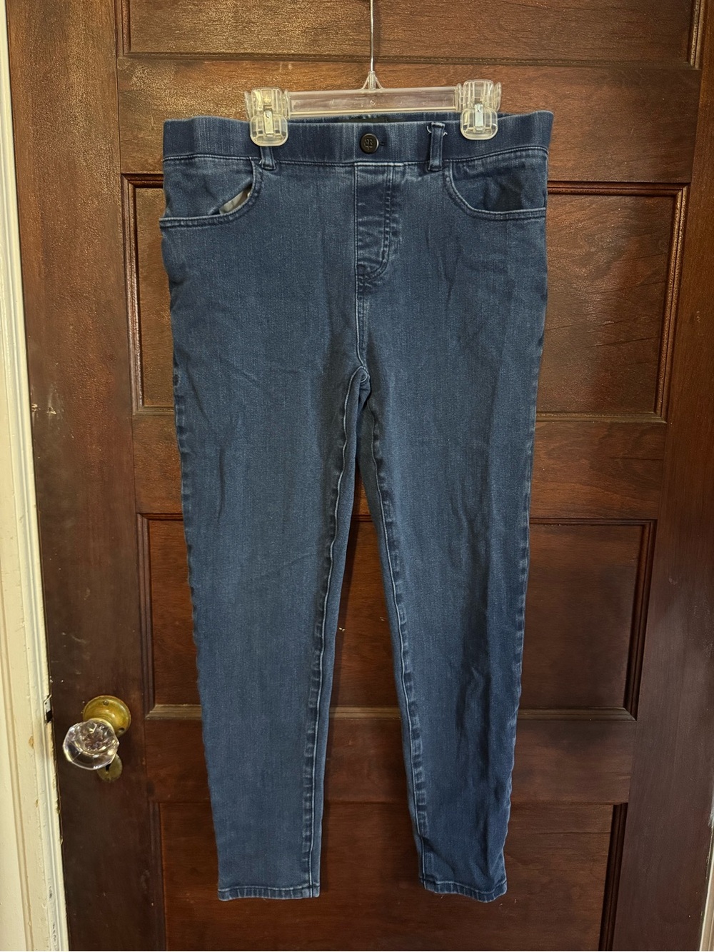 Betabrand Women's Dark Blue Stretch Jeans Jeggings High waist skinny Slim Fit
